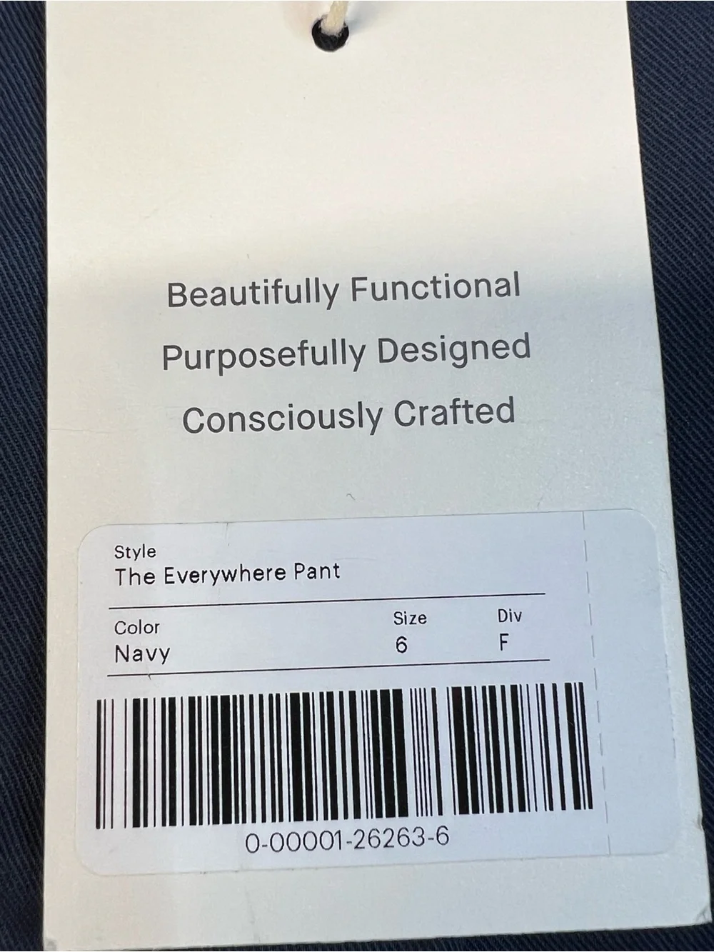 Everlane The Everywhere Pant Navy Size 6 NWT Organic Cotton Linen Barrel Leg